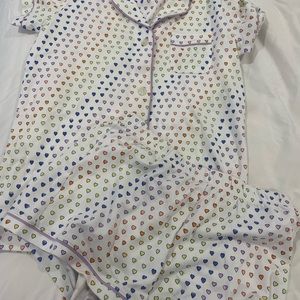 Roller rabbit heart set pj set